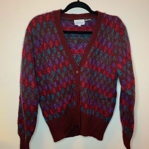 VINTAGE Multicolored V-Neck Sweater